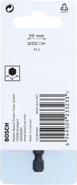 Robert Bosch Power Tools GmbH Impact Control PZ3 Power Bit, 1pc. For screwdrivers - Image 3