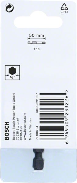 Robert Bosch Power Tools GmbH Impact Control T10 Power Bit, 1pc. For screwdrivers - Image 3