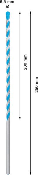 Robert Bosch Power Tools GmbH EXPERT CYL-9 MultiConstruction Drill Bit 6.5 x 200 x 250 mm. For impact drill/drivers - Image 4