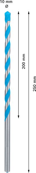Robert Bosch Power Tools GmbH EXPERT CYL-9 MultiConstruction Drill Bit 10 x 200 x 250 mm. For impact drill/drivers - Image 4
