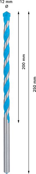 Robert Bosch Power Tools GmbH EXPERT CYL-9 MultiConstruction Drill Bit 12 x 200 x 250 mm. For impact drill/drivers - Image 4