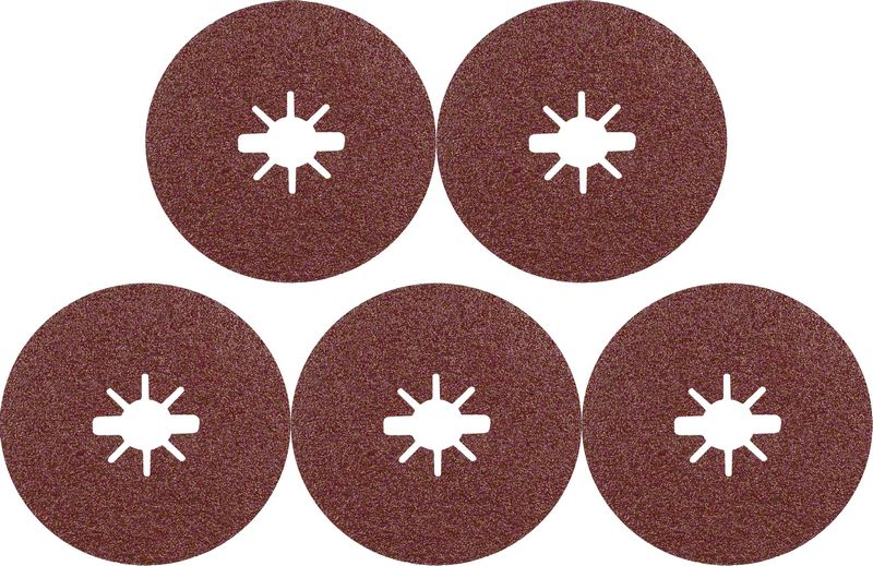 Robert Bosch Power Tools GmbH EXPERT R781 Prisma Ceramic X-LOCK Fibre Disc 125 mm, 22.23 mm, G 60, 5-pc. For small angle grinders - Image 4