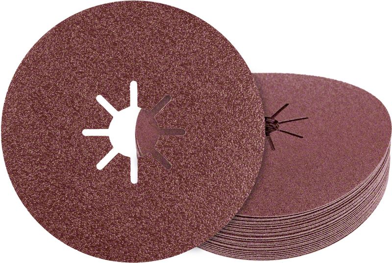 Robert Bosch Power Tools GmbH EXPERT R781 Prisma Ceramic Fibre Disc 180 mm, 22.23 mm, G 60. For large angle grinders with locking nut - Image 4