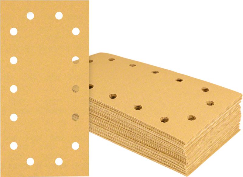 Robert Bosch Power Tools GmbH EXPERT C470 Sandpaper with 14 holes for Orbital Sanders 115 x 230 mm, G 400 50-pc. For orbital sanders - Image 4