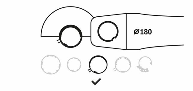 Robert Bosch Power Tools GmbH Cut-off protective guard. For large angle grinders with locking nut - Image 3