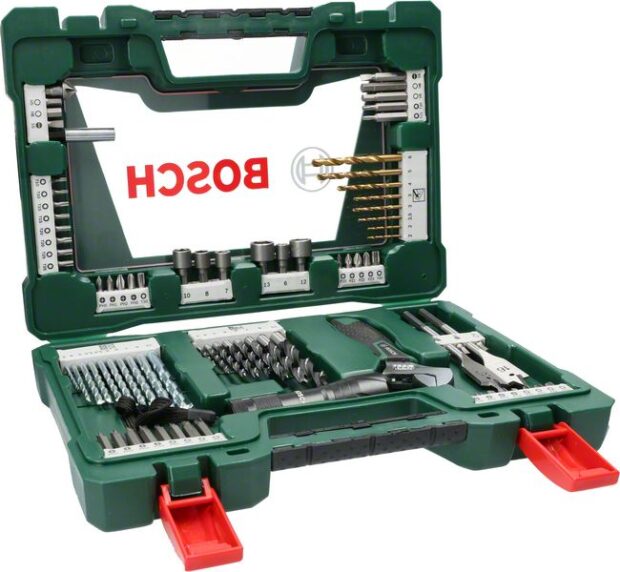 Robert Bosch Power Tools GmbH 83-piece V-Line TiN drill bit and screwdriver bit set with LED torch and adjustable spanner