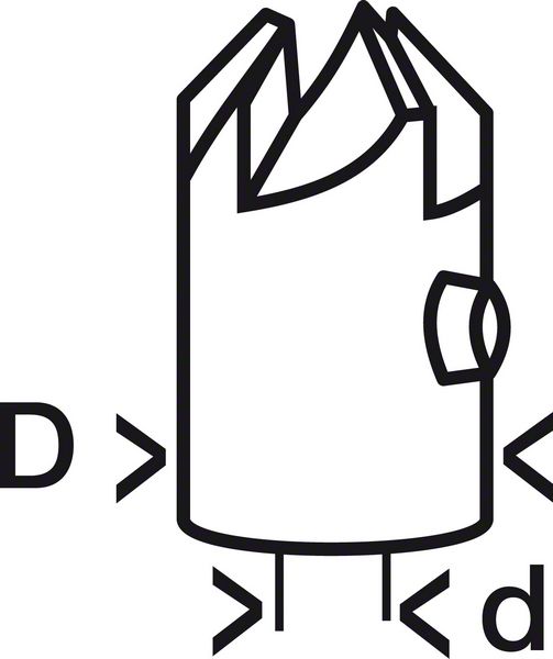 Robert Bosch Power Tools GmbH Arbour-mounted countersink for brad point drill bits. For rotary drills/drivers - Image 3