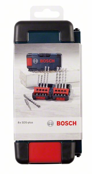 Robert Bosch Power Tools GmbH 8-piece hammer drill bit set SDS plus-3, Tough Box 6 - 10 mm. For rotary hammer drills - Image 2