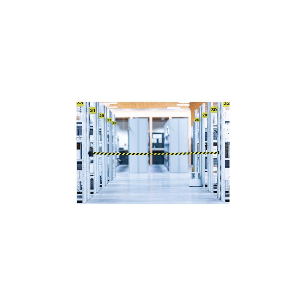 VIA GUIDE Strap cartridge black strap length 22 m black/yellow for wall mounting - Image 2