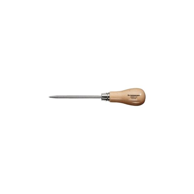 PROMAT Bradawl/reamer  with bullet tip wooden handle overall length 190 mm