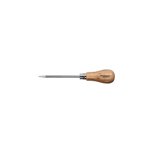 PROMAT Bradawl/reamer  with square tip wooden handle overall length 190 mm