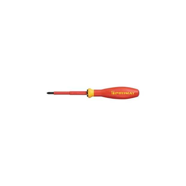 PROMAT Screwdriver  size PZD 1 blade length 80 mm VDE insulated w. size guide system