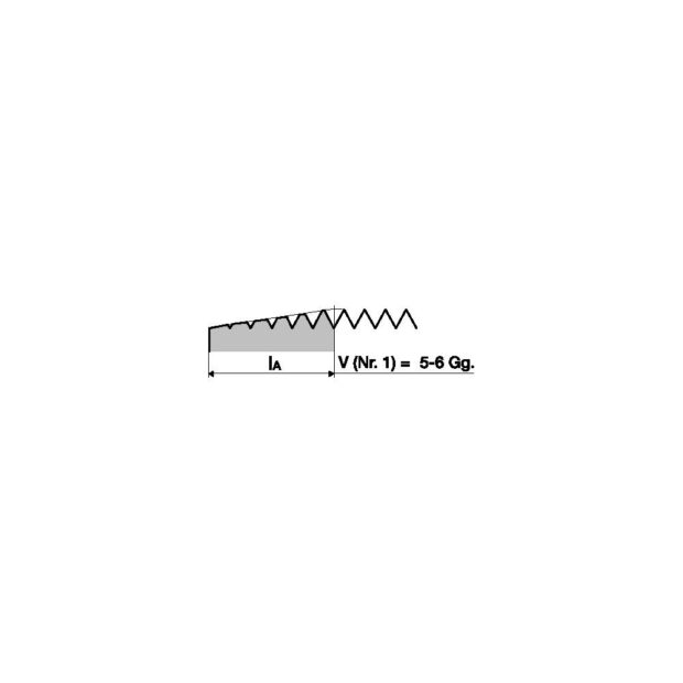 PROMAT Hand tap DIN 2181 bottoming tap no. 2 M12 x 1.5 mm HSS ISO2 (6H) - Image 3