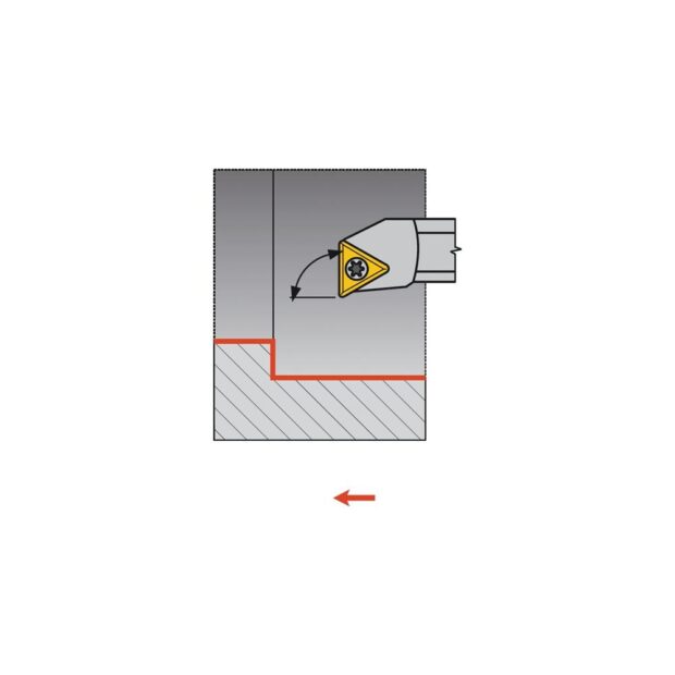 PROMAT Boring bar  A20R-STFCR 16 nickel-plated right with inner cooling - Image 2