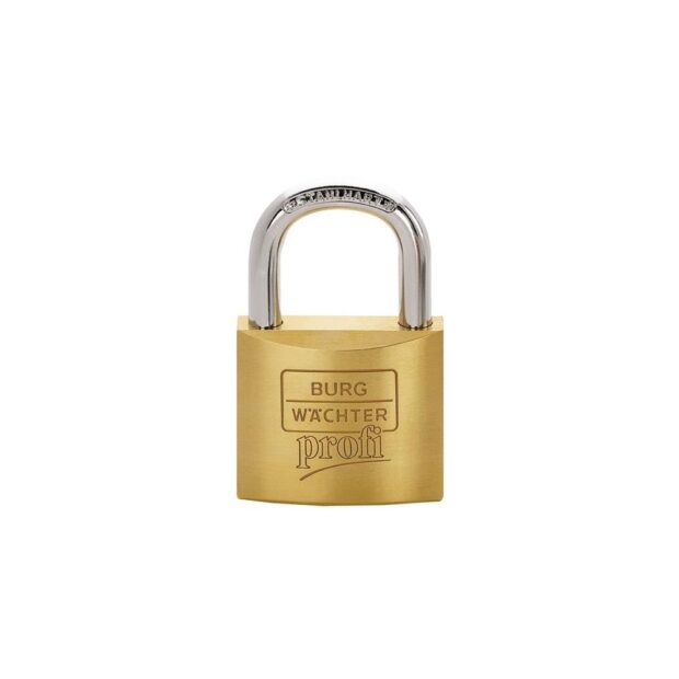 BURG-WÄCHTER Cylinder padlock 116 50 Z5 GL lock body width 50 mm brass simul. locking Z5