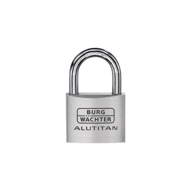 BURG-WÄCHTER Cylinder padlock 770/50 lock body width 50 mm aluminium, unique locking