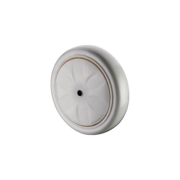 BS ROLLEN Spare wheel  wheel dm 125 mm load cap. 450 kg white plastic axle dm 12.5 mm hub length 59 mm