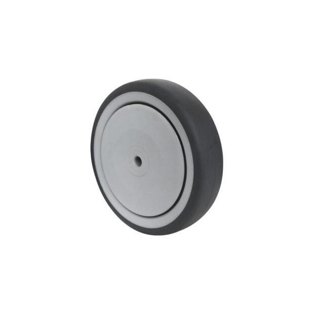 PROMAT Spare wheel  wheel dm 150 mm load cap. 100 kg rubber grey axle dm 8 mm hub length 36 mm