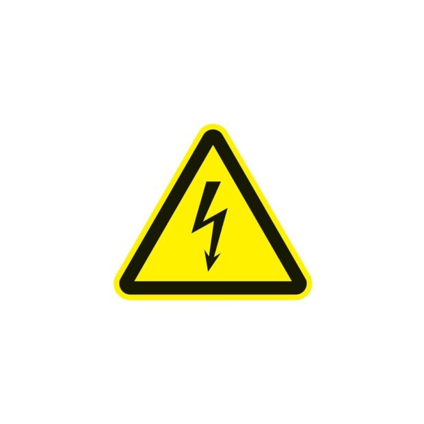 Warning symbol ASR A1.3/DIN EN ISO 7010 200 mm warning of voltage film