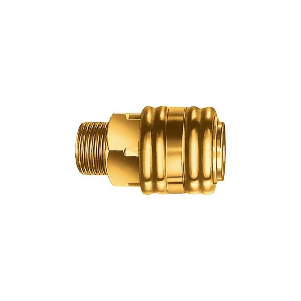 EWO Quick-lock coupling  DN 7.2, external thread brass thread G 1/8 9.73 mm