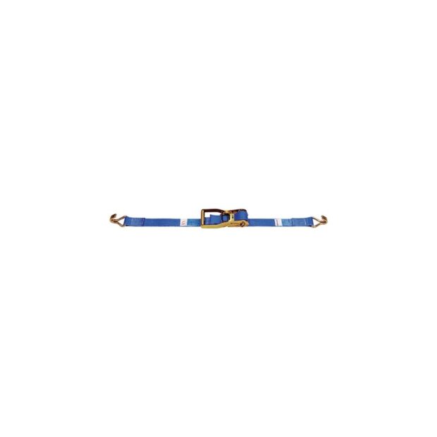 DOLEZYCH Lashing strap DIN EN 12195-2 length 8 m width 50 mm with ratchet + claw hook LC U 4000 daN