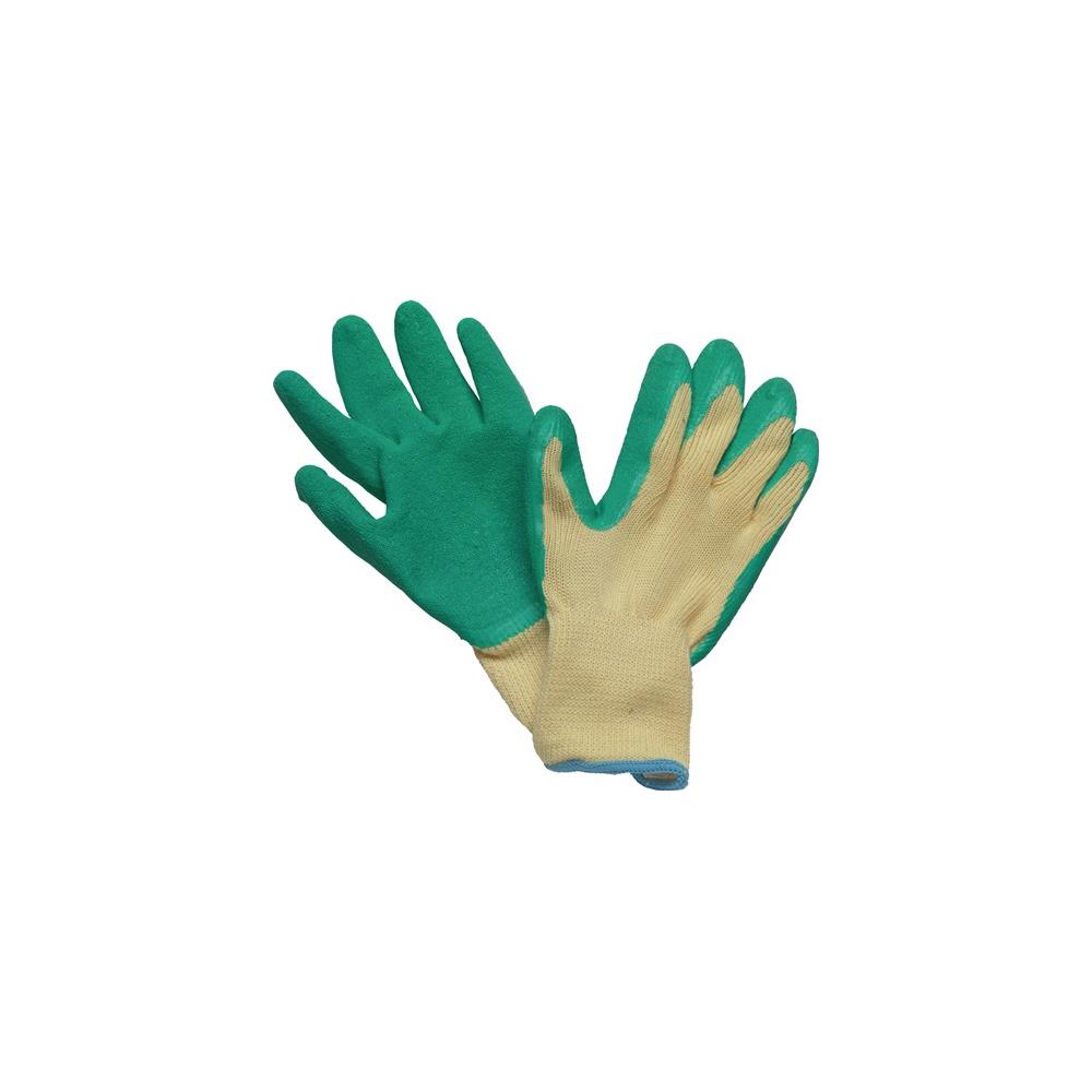 STRONGHAND Glove special grip size 9 yellow/green EN 388 PPE category II polyester with latex