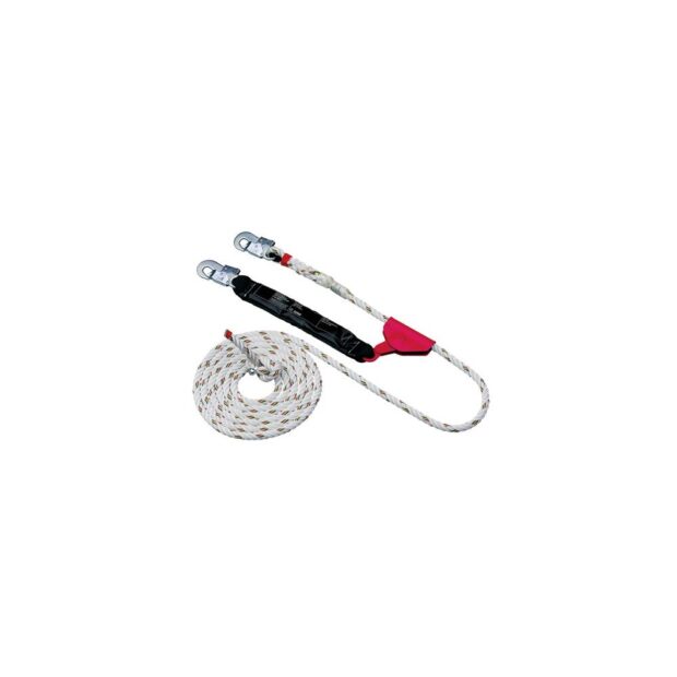 MAS Travelling rope grab MAS S 16 EN353-2 length 5 m rope diameter 16 mm