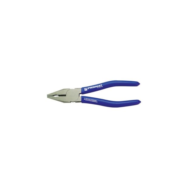 PROMAT Universal pliers  length 180 mm polished plastic coated