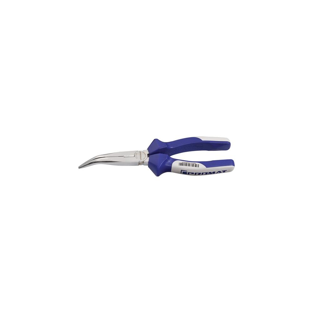 PROMAT Needle-nose pliers length 160 mm 40 deg angled multi-component handles