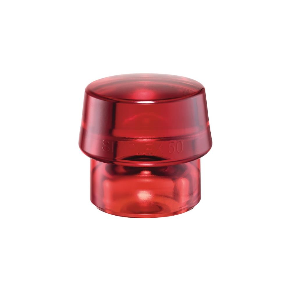 HALDER Soft faced hammer head SIMPLEX head diameter 60 mm red hard plastic