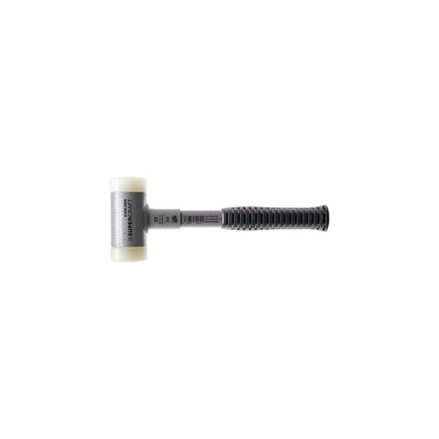 HALDER Soft faced hammer SUPERCRAFT length 295 mm head dm 35 mm tubular steel non-recoil hart Nylon white