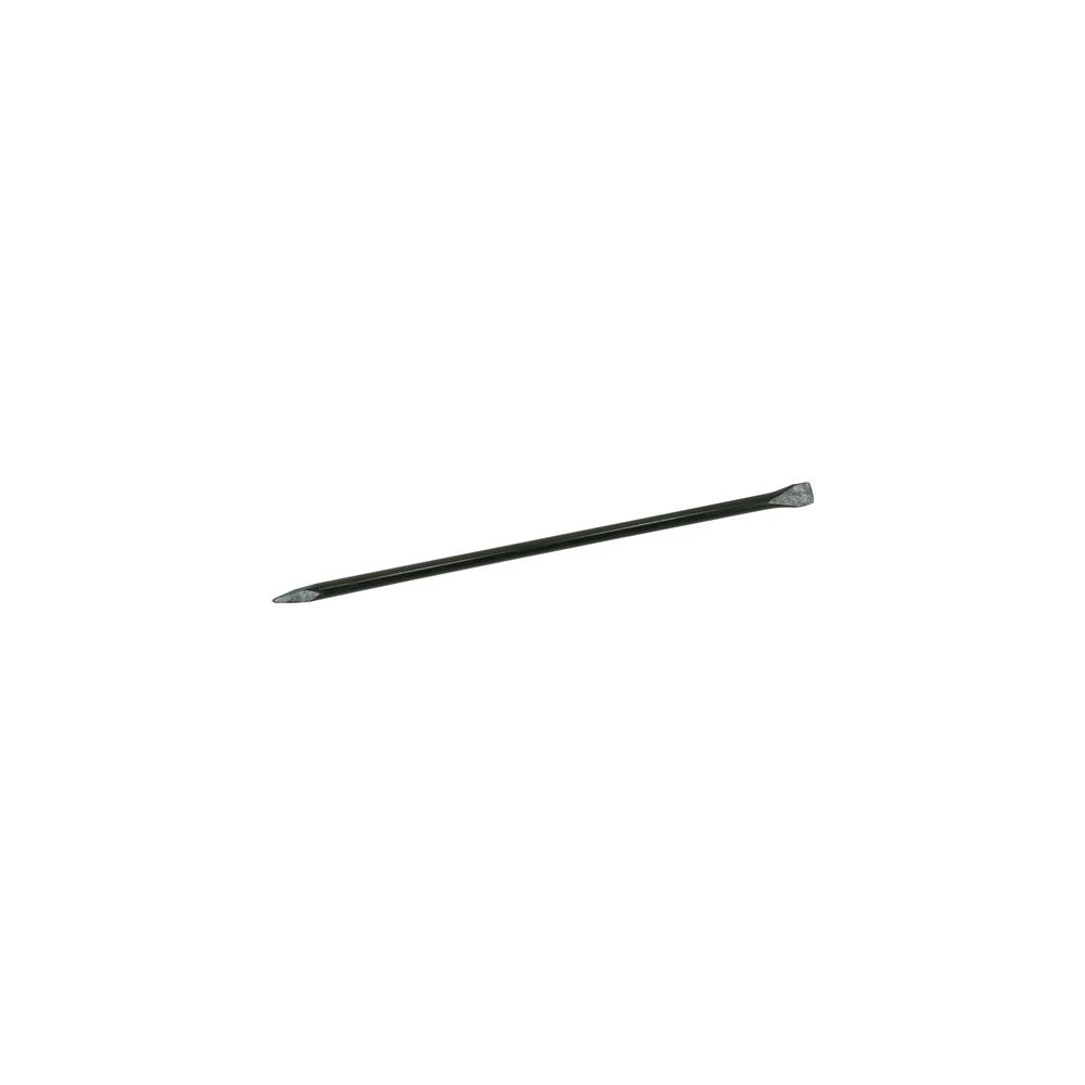 IDEAL Wrecking bar L 1250 mm width 30 mm round shape with pointed and straight cutting edge painted black