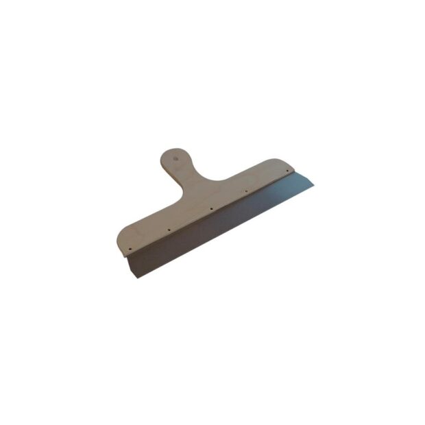 Decorative surface filler  width 600 mm wooden handle polished steel sheet