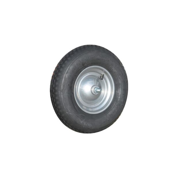 MÜBA Wheel with air-filled tyre  wheel dm 400 mm wheel width 100 mm with tube, axle