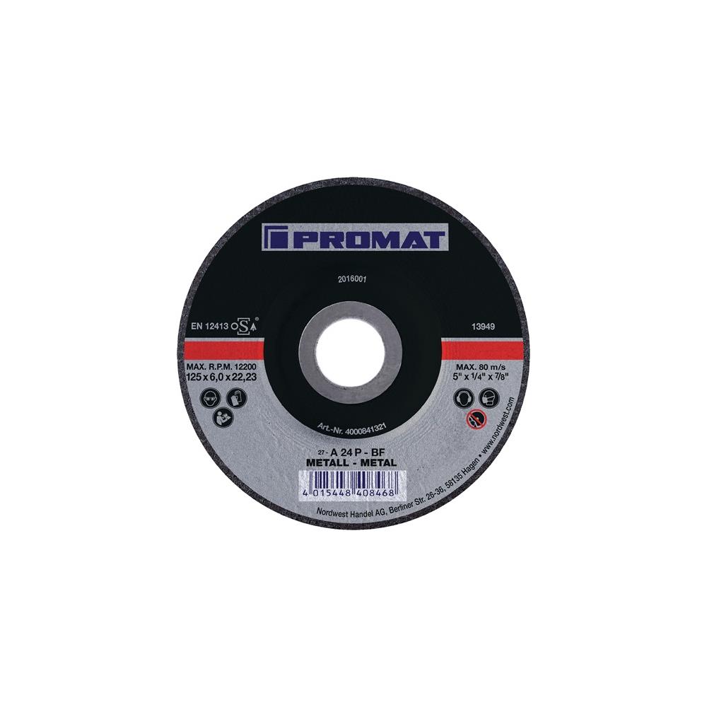 PROMAT Roughening disc dm115xT6mm offset steel bore 22.23 mm