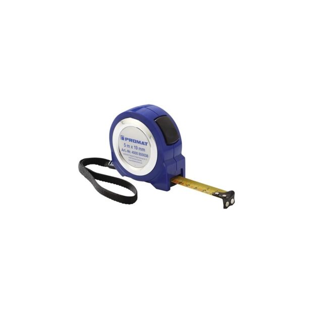 PROMAT Pocket retracting tape measure  length 8 m width 25 cm mm/cm EG II ABS self-locking ABS self-locking