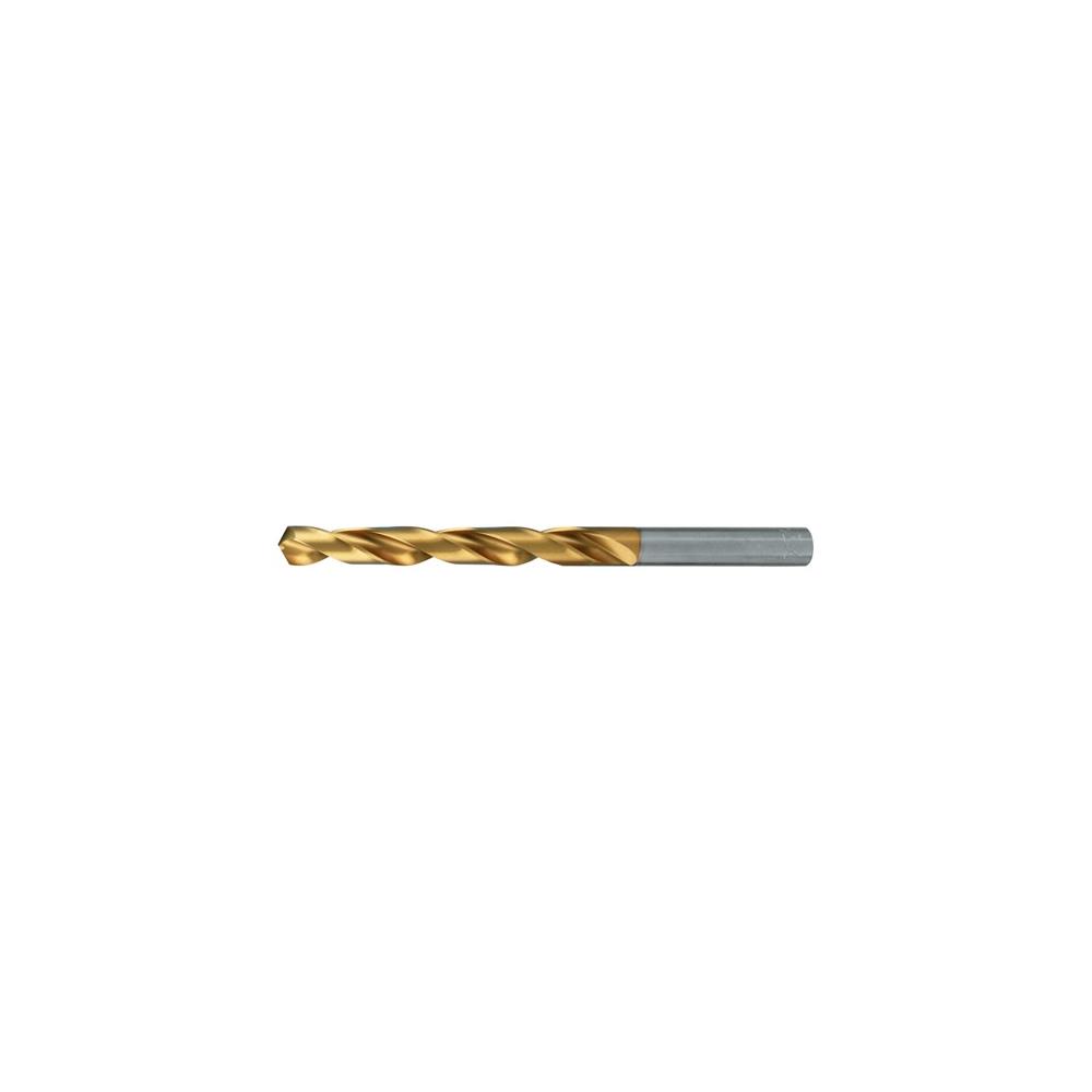 PROMAT Twist drill DIN 338 type N nominal diameter 9.7 mm HSS profile ground TiN cylinder shank short