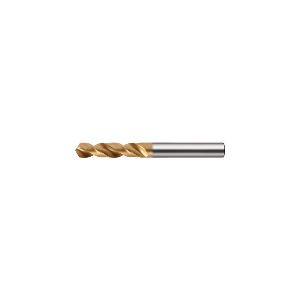 PROMAT Twist drill DIN 1897 Type UNI nominal diameter 6.5 mm HSS-Co TiN cylinder shank extra-short