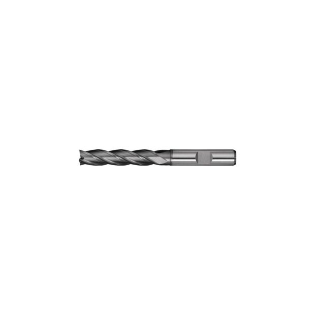 PROMAT End mill DIN 844 type N nominal dm 4 mm insert length 25 mm HSS-Co8 TiCN DIN 1835 B no. of cutters 4 long