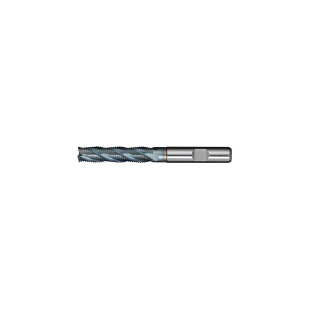 PROMAT End mill DIN 844 type HR nominal dm 8 mm insert length 44 mm HSS-Co5 TiCN DIN 1835 B no. of cutters 4 long