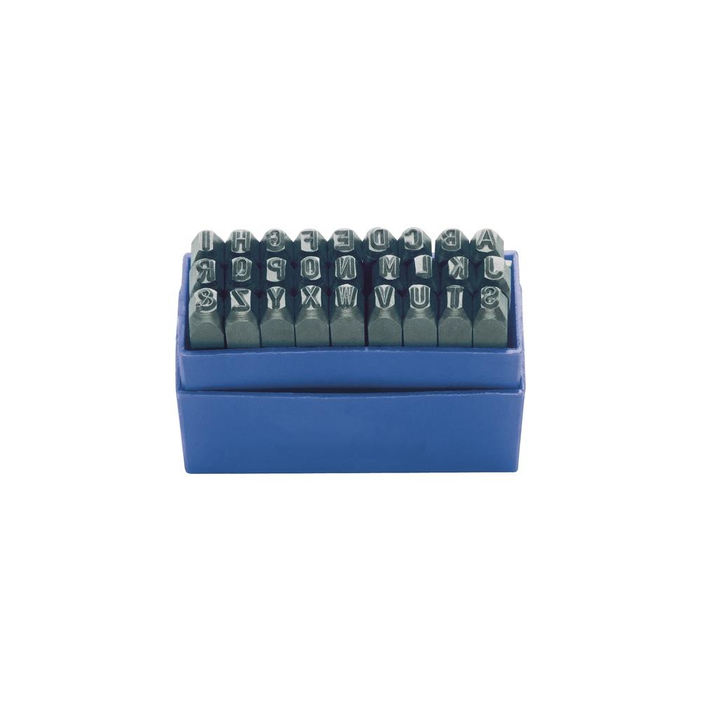 KUKKO Letter punch set 329 27-part capital letters A-Z character height 4 mm in plastic box