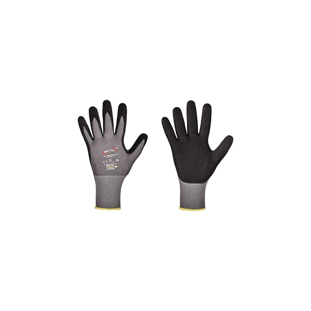 OPTIFLEX Glove OPTIMATE size 10 grey/black EN 420/EN 388 PPE category II EN 420/EN 388