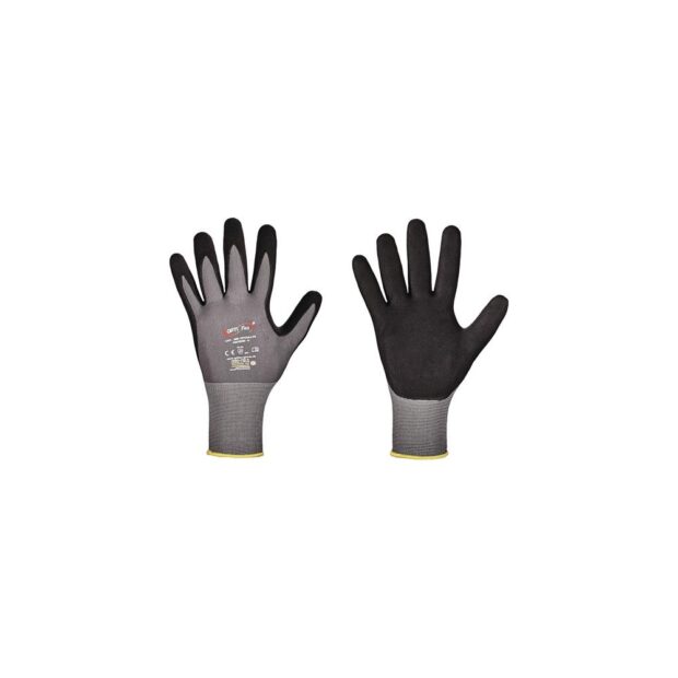 OPTIFLEX Glove OPTIMATE size 12 grey/black EN 420/EN 388 PPE category II EN 420/EN 388