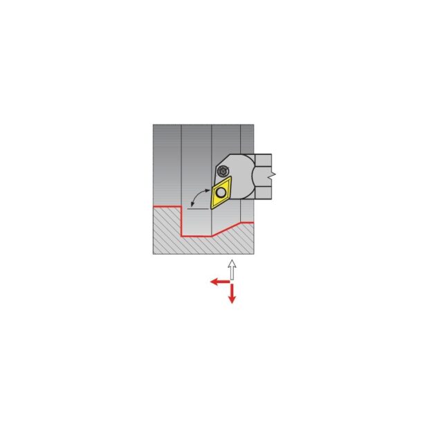 PROMAT Boring bar  A20Q-PDUNL 11 nickel-plated left with inner cooling - Image 2