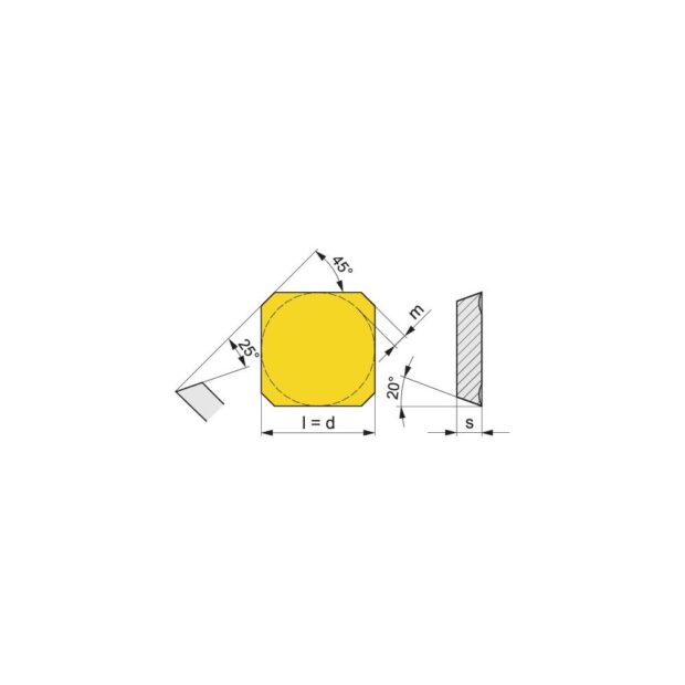 PROMAT Insert  SEER1203AFSN-R PMK30  medium machining - Image 3