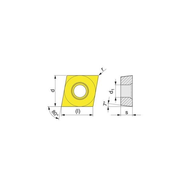 PROMAT Insert  CCMT060204-F PMK35  plain machining - Image 3