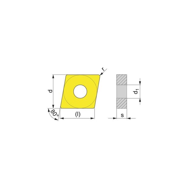 PROMAT Insert  CNMG120404-F UNI35  plain machining - Image 3