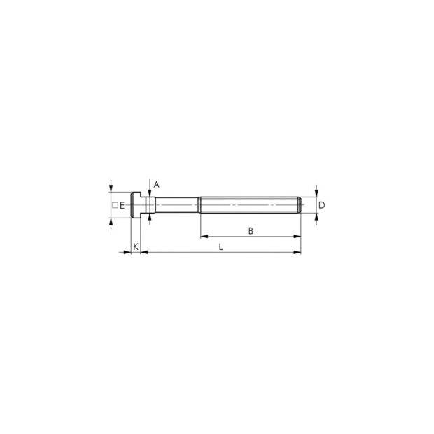 AMF T-slot bolt (DIN 787) T-slot 20 mm M20 length 160 mm grade 8.8 - Image 2