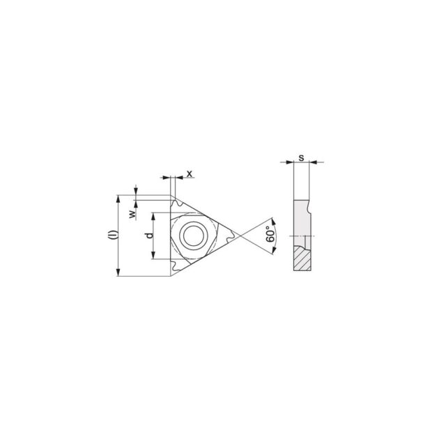 PROMAT Insert  16ER250 ISO PK30 right external rotation - Image 2