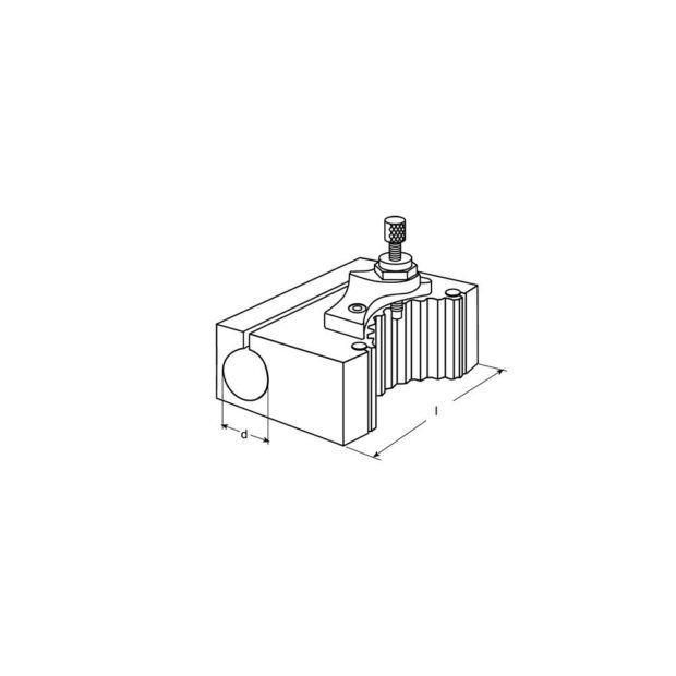 PROMAT Quick-change holder  for steel holder head AB suitable for large cylinder shanks clamping diameter 40 mm - Image 2